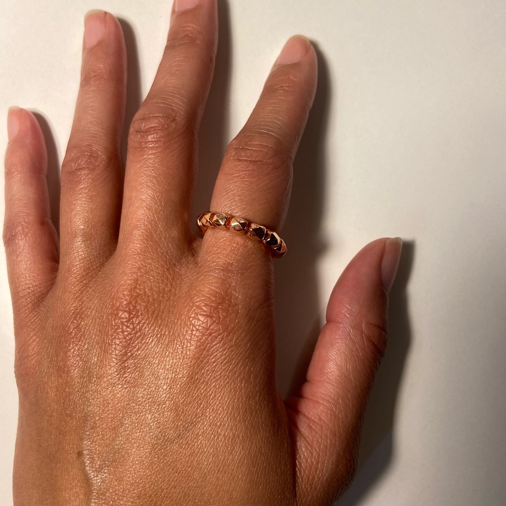 Handmade Rondelle Bead Beaded Ring Set - Picture 7 of 7
